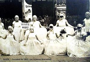 Alger - Carnaval 1920 - Femmes Statuettes